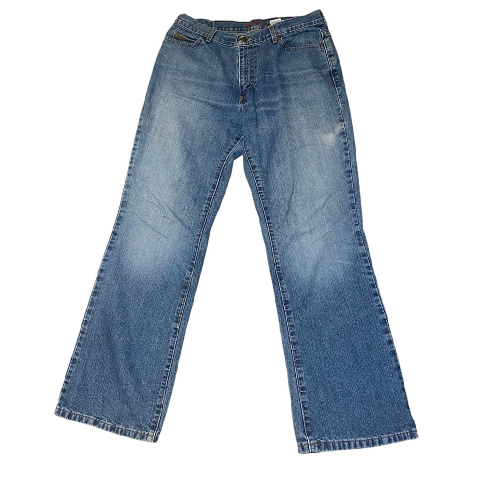 Eddie Bauer Women’s  Easy Fit Blue Boot Cut Jeans Size 12 Denim Classic